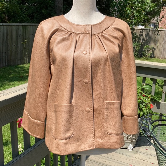 Ruby Rd. Jackets & Blazers - Faux Leather Swing